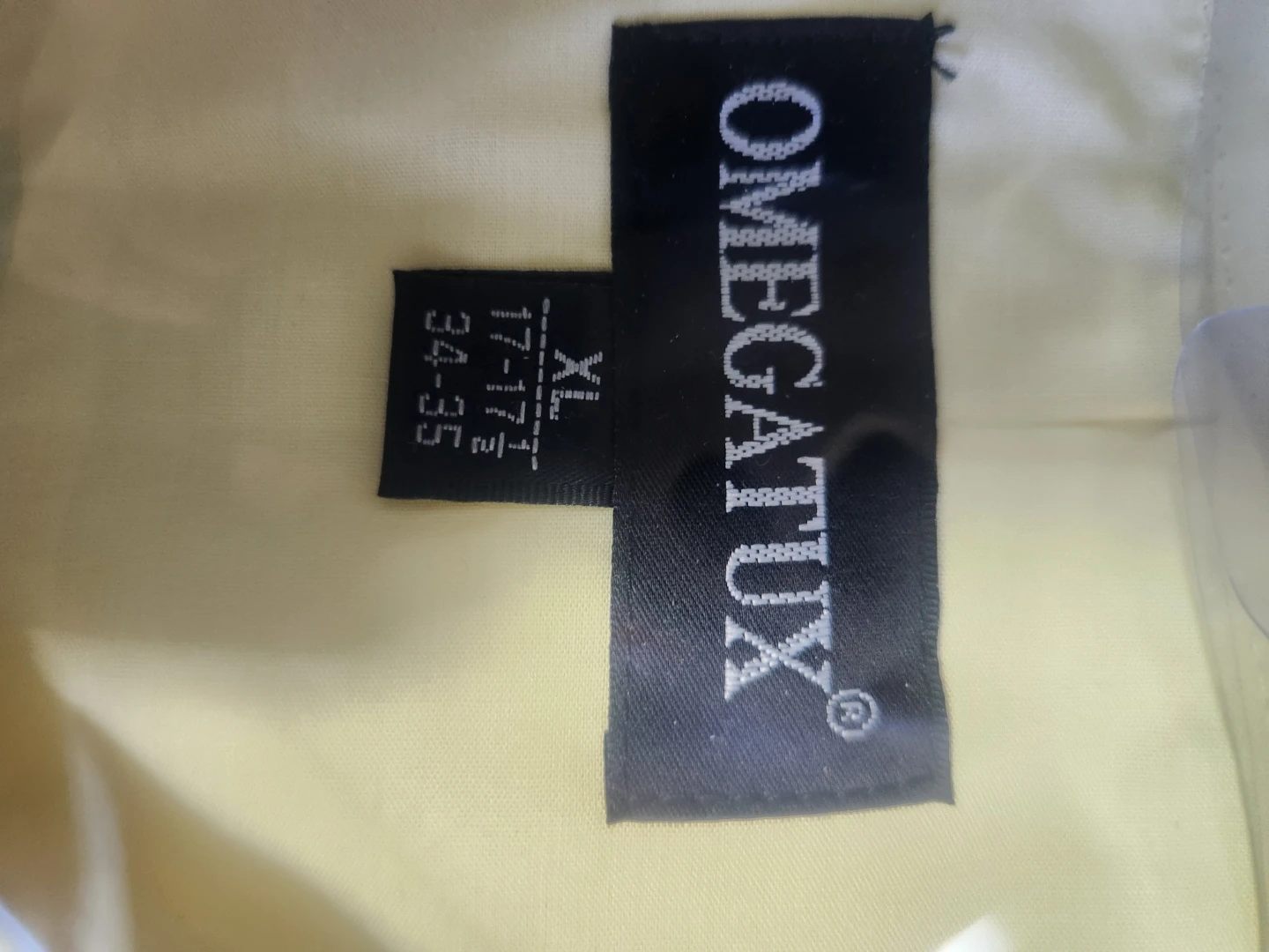 Omegatux Men's XL Long Sleeve Dress Shirt - Yellow - photo 2