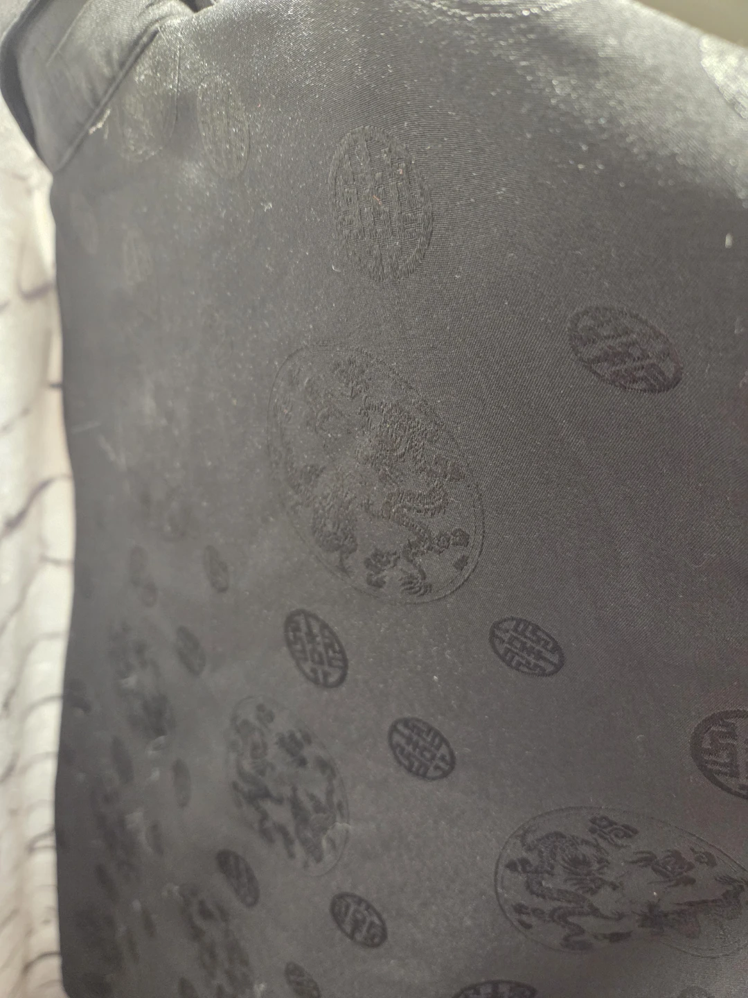 Richness Fashion Black Dragon & Symbol Print Button-Up Shirt - photo 4