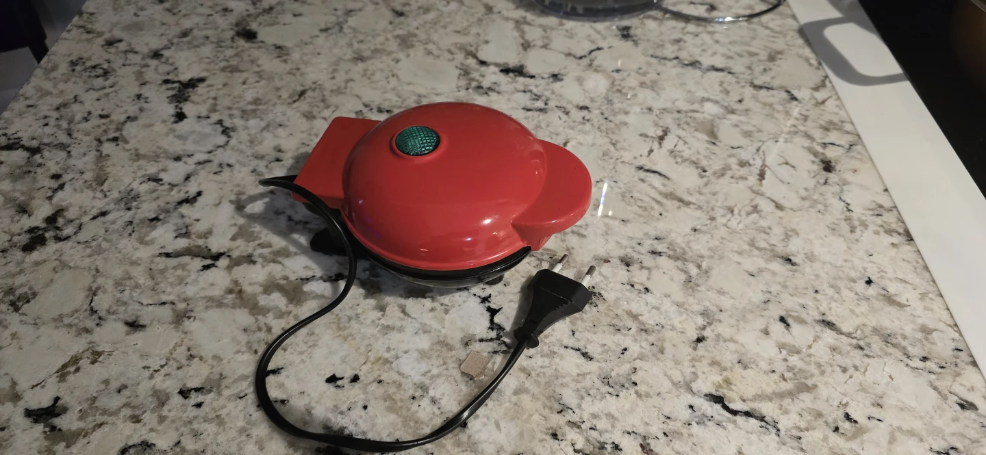 Red Heart-Shaped Waffle Maker