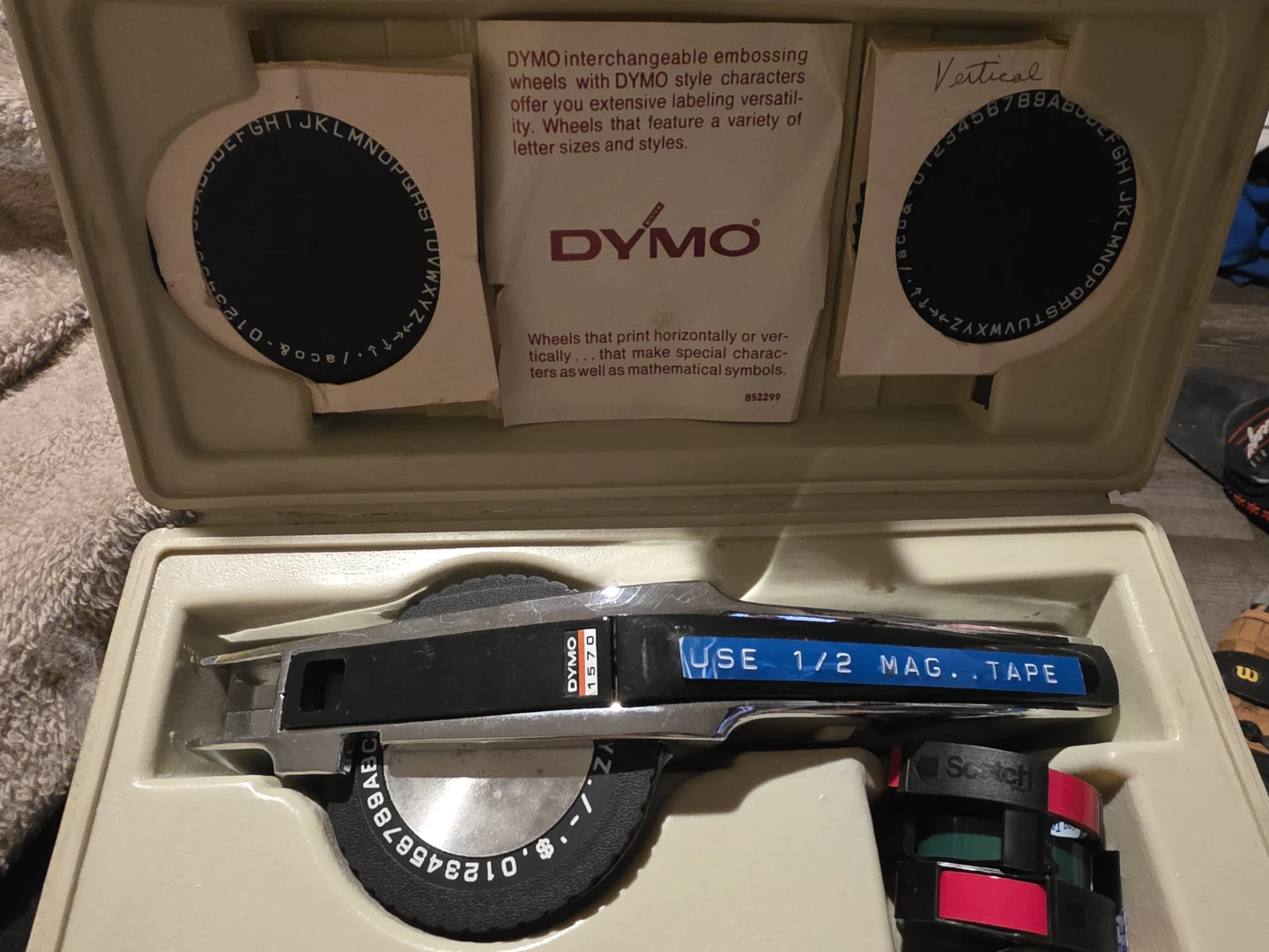 Dymo Label Maker with Interchangeable Wheels