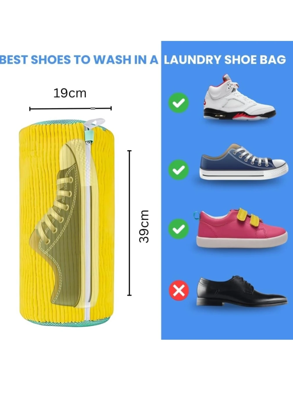 Laundry Shoe Bag for Washing Sneakers🏆 - photo 2