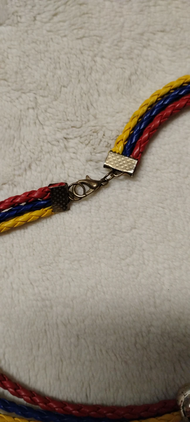 Woven Cord Necklace with Venezuela Charm - photo 3