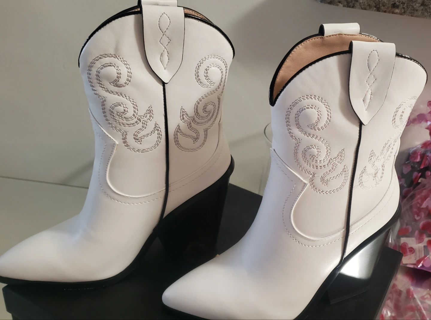 Brand new Cowgirl White Boots - photo 2