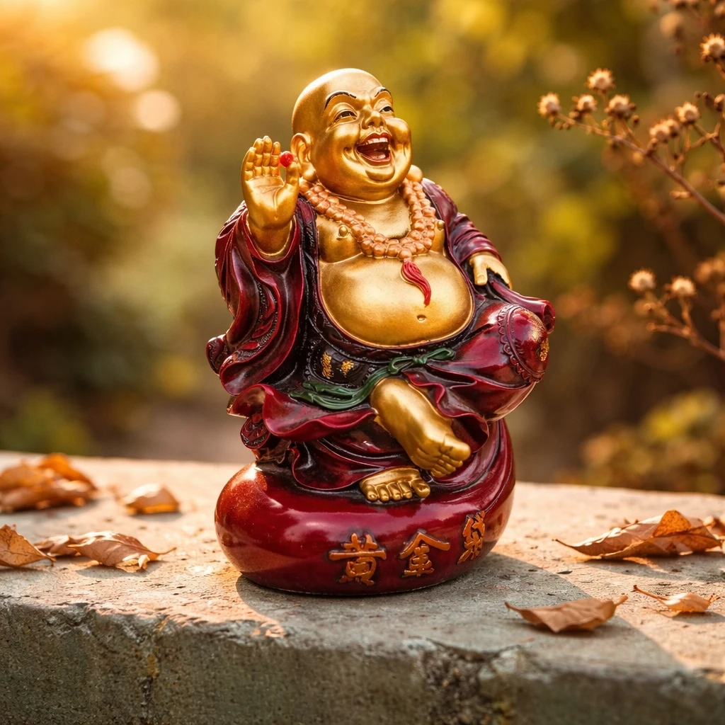 5.5"  Laughing Buddha Statue - photo 2