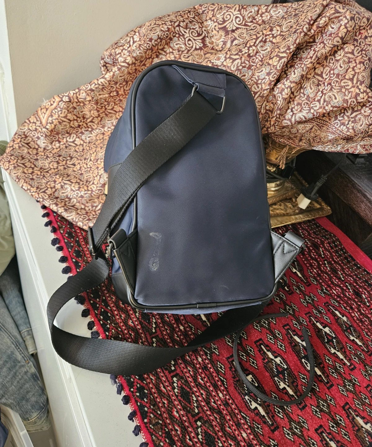 Tommy Hilfiger Navy Nylon & Leather Crossbody Bag - photo 2
