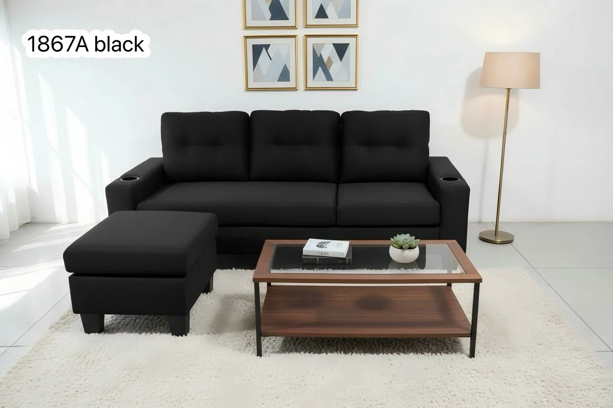 Sofa with Ottoman - 1867A