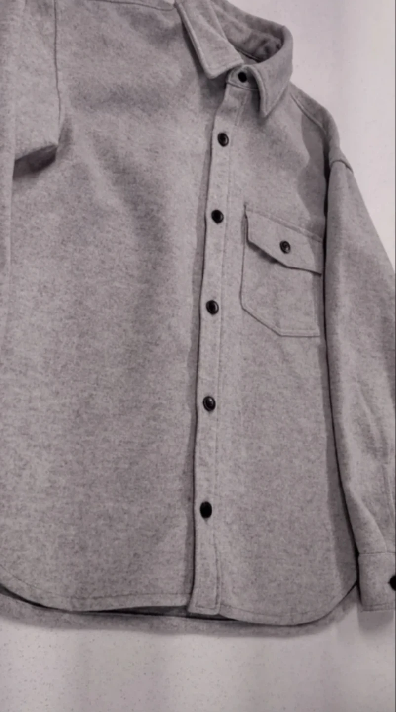 (NEW) H&M Grey Fleece Shacket (Shirt jacket) - photo 4