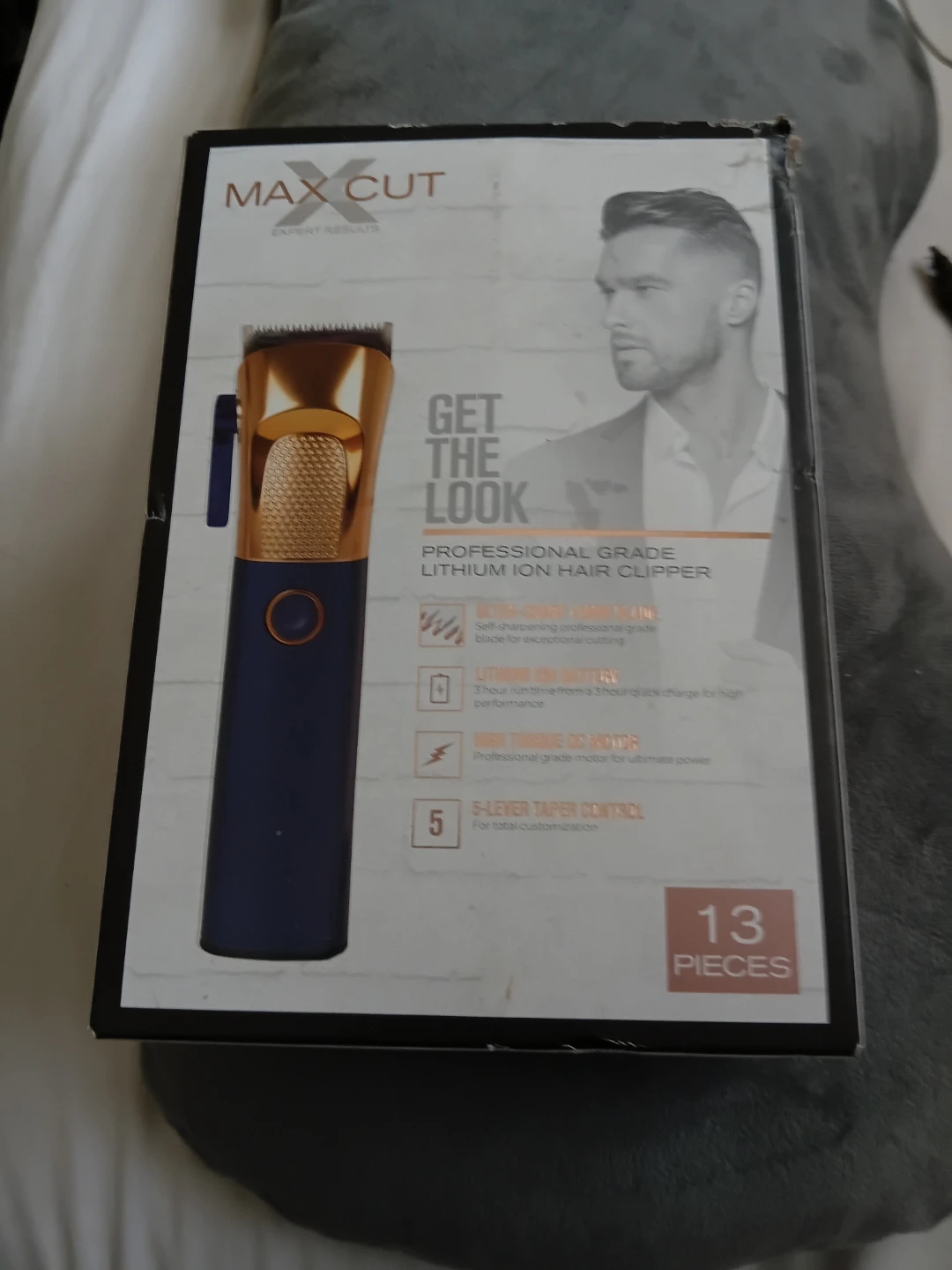 Max Cut Professional Grade Lithium Ion Hair Clipper - 13 Pieces