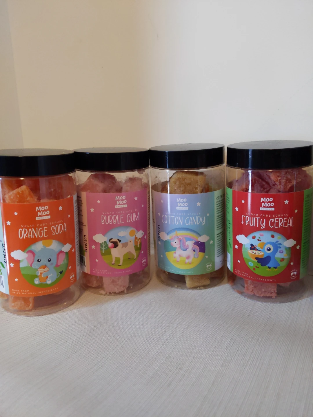 Moo Moo Sugar Cube Scrubs - Assorted Scents; vegan, Canadian