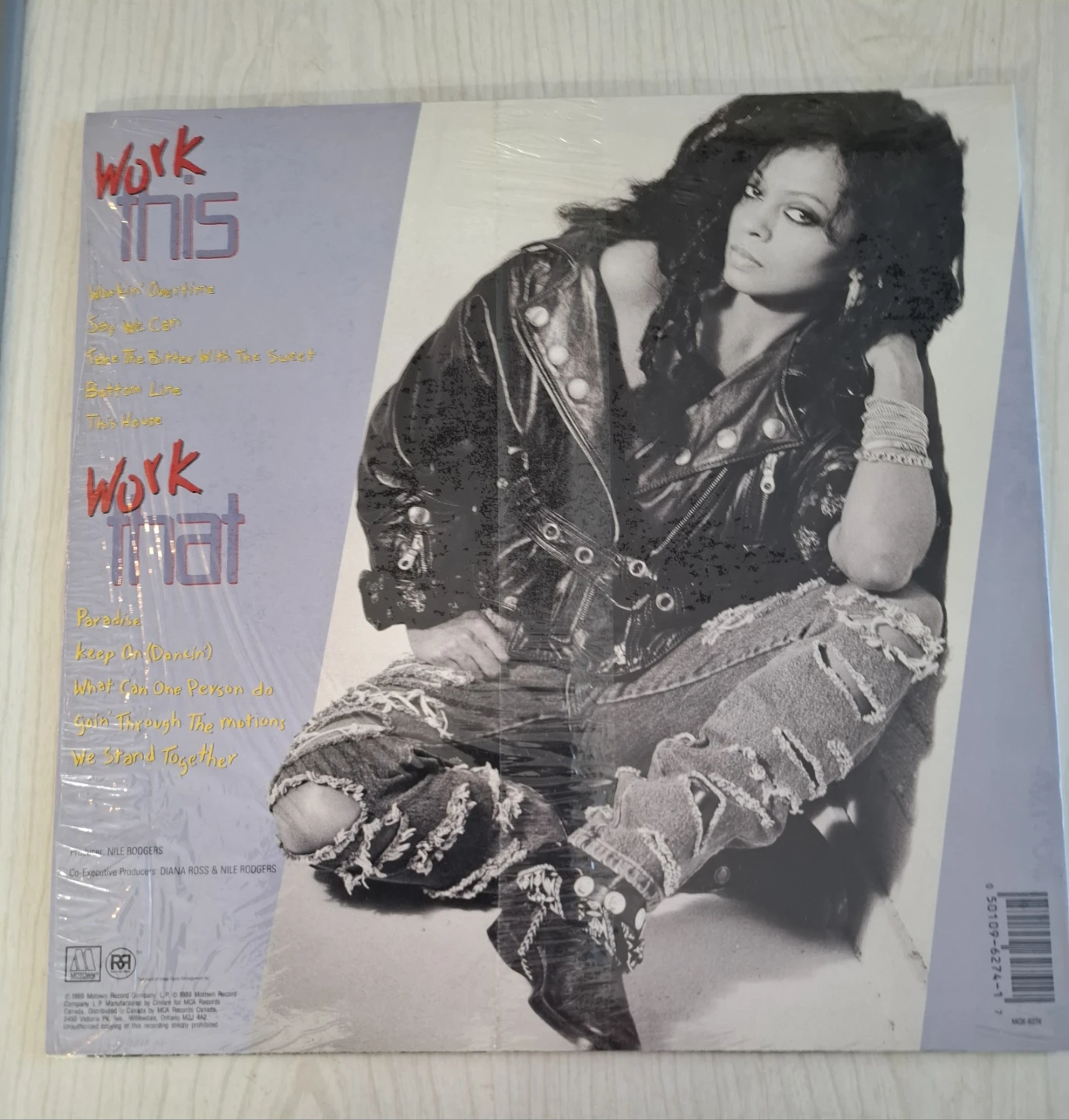 Diana Ross Workin' Overtime Vinyl Record Album - photo 2