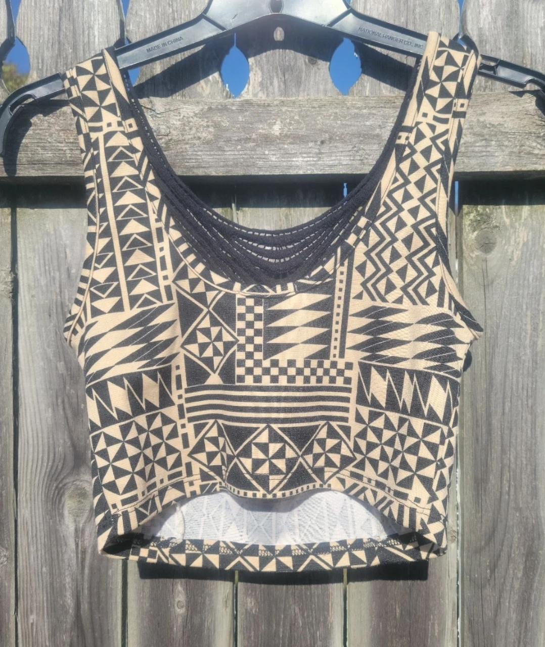 Elodie Geometric Print Crop Top Size S - photo 2