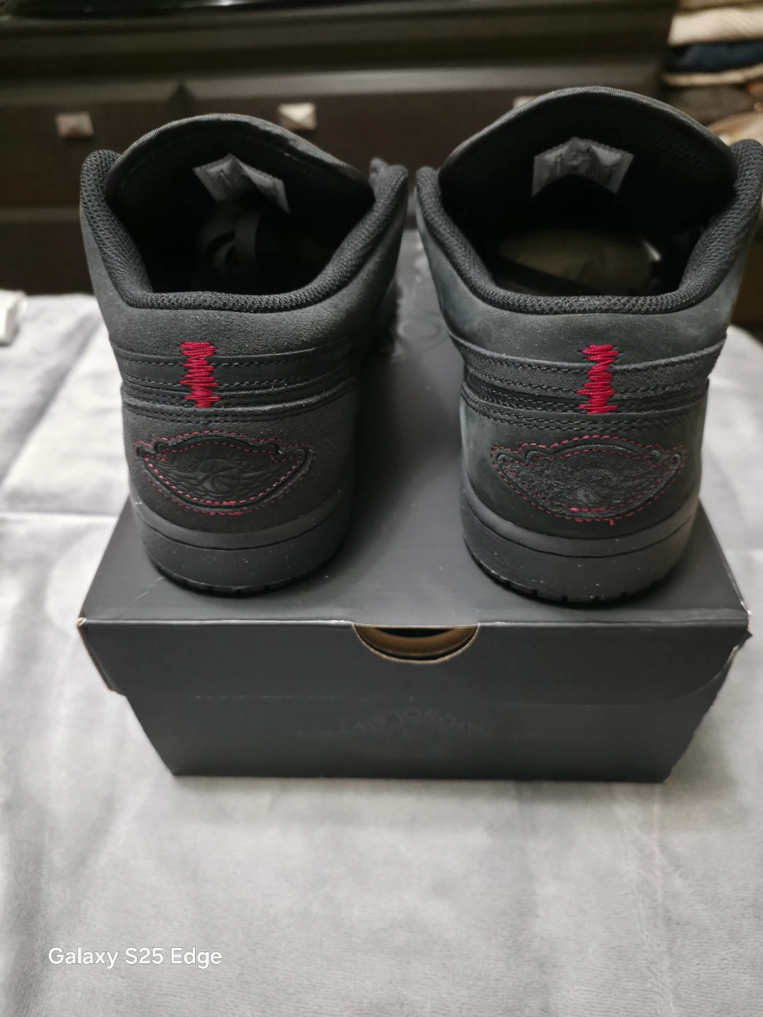 Air Jordan 1 Low SE Black/Red Shoes - photo 4