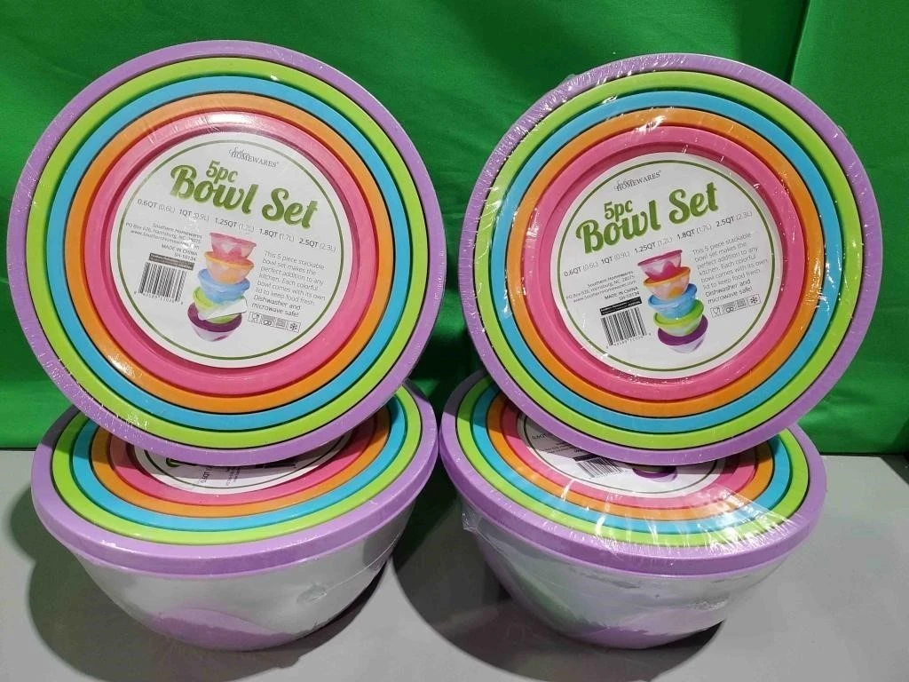 Home Wares 5pc Bowl Set with Lids - photo 2