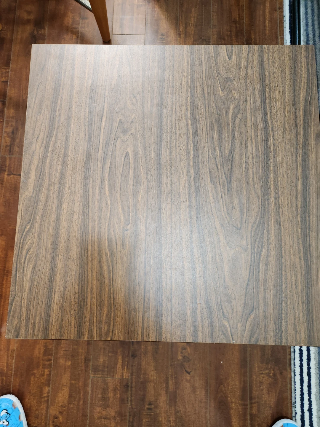 Wooden Top Side Table with Metal Legs - photo 3