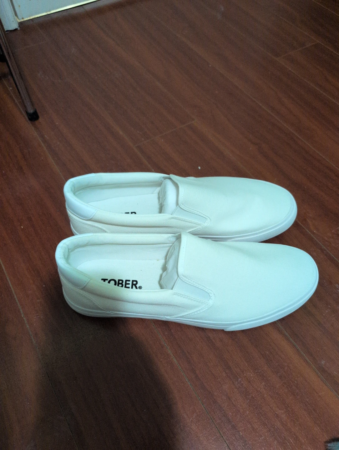 White Slip-On Canvas Shoes - photo 2