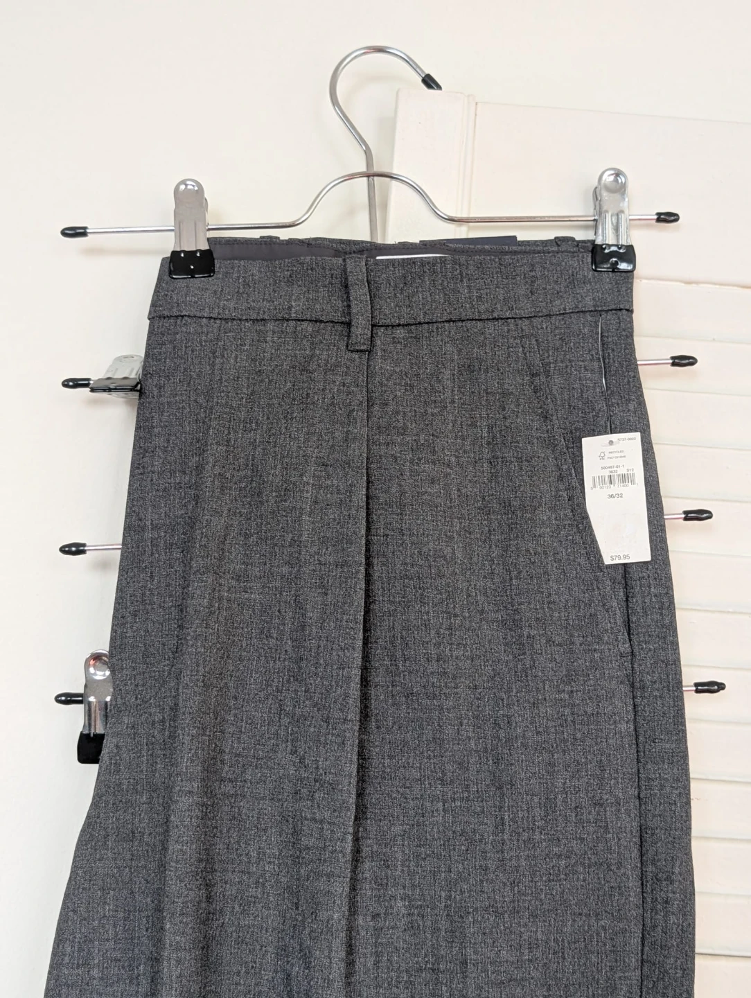 GAP Men's 365 Loose Char Normal Waist Pants - Grey, Size 36/32 🥕
