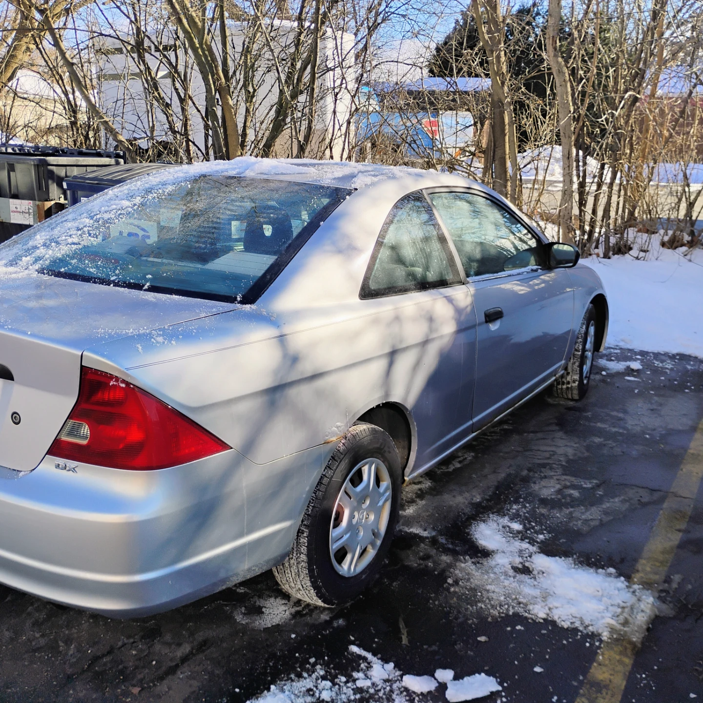 Silver Honda Civic Coupe