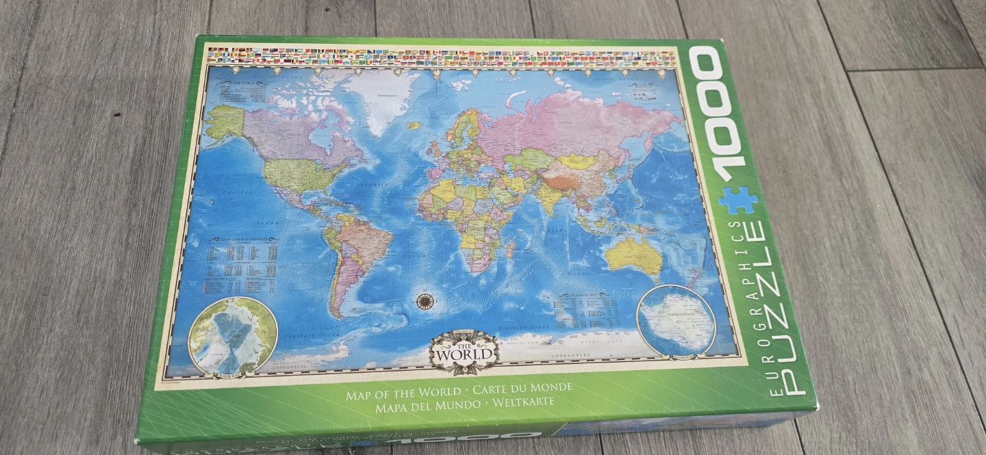 Eurographics World Map 1000 Piece Puzzle