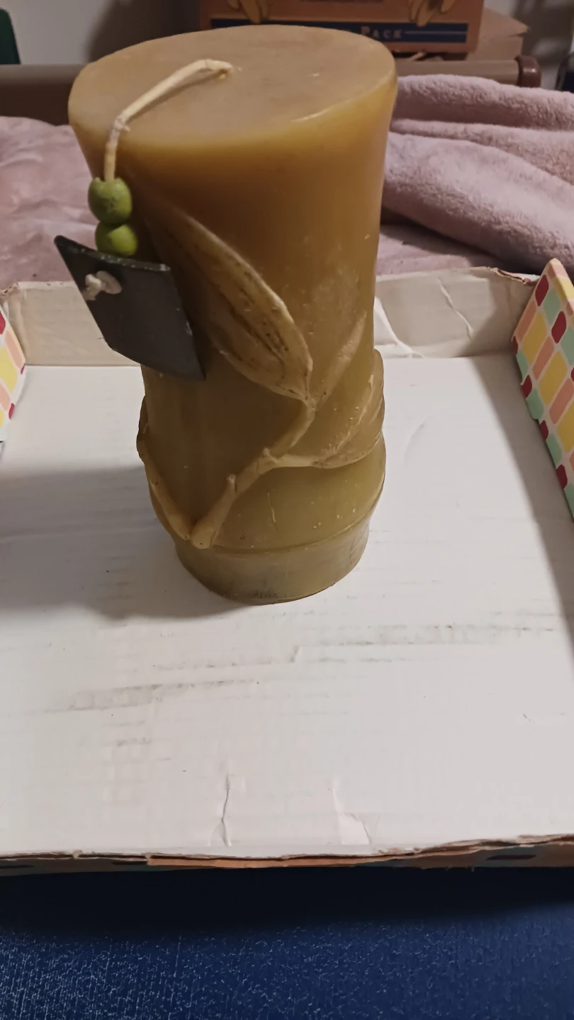 Decorative Bamboo Pillar Candle