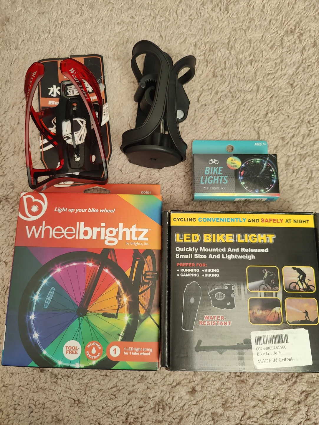Bike Lights Sets &  Bike Bottle Holders