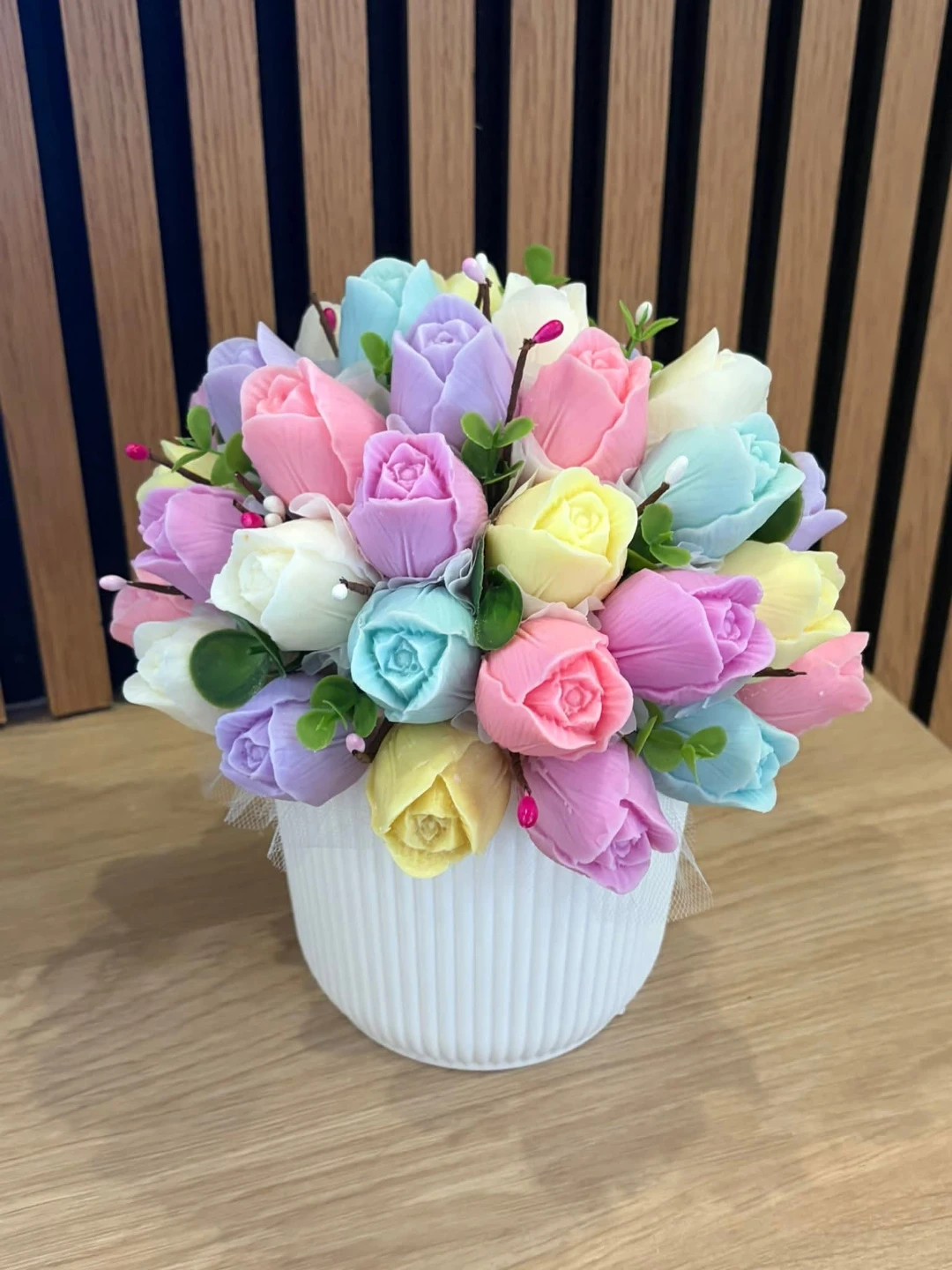 Bouquet of soap tulips - photo 5