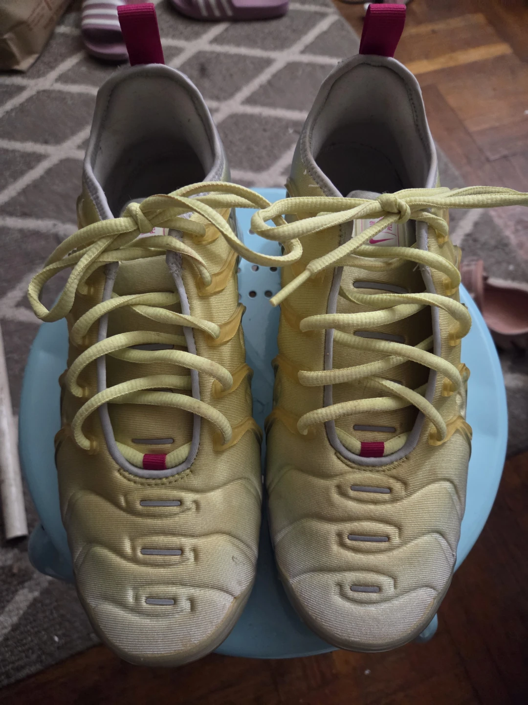 🥕Nike Air VaporMax Plus Yellow Pink Shoes US 9 - photo 4