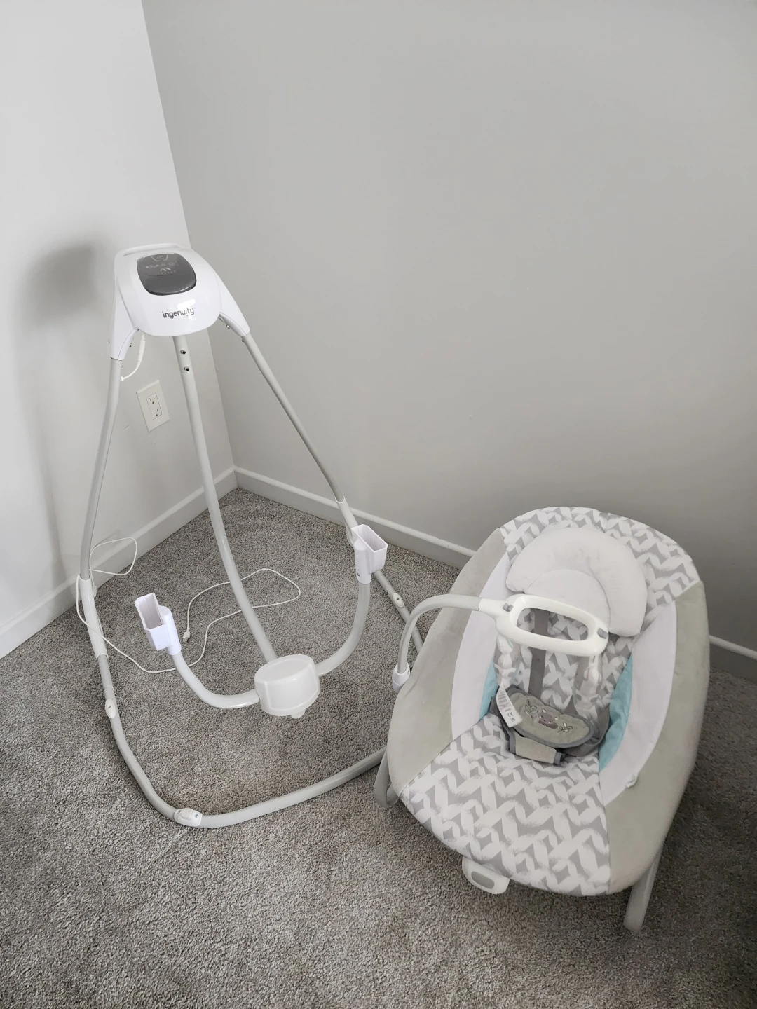 Ingenuity 2-in-1 Baby Swing & Rocker - Mint Condition - photo 2
