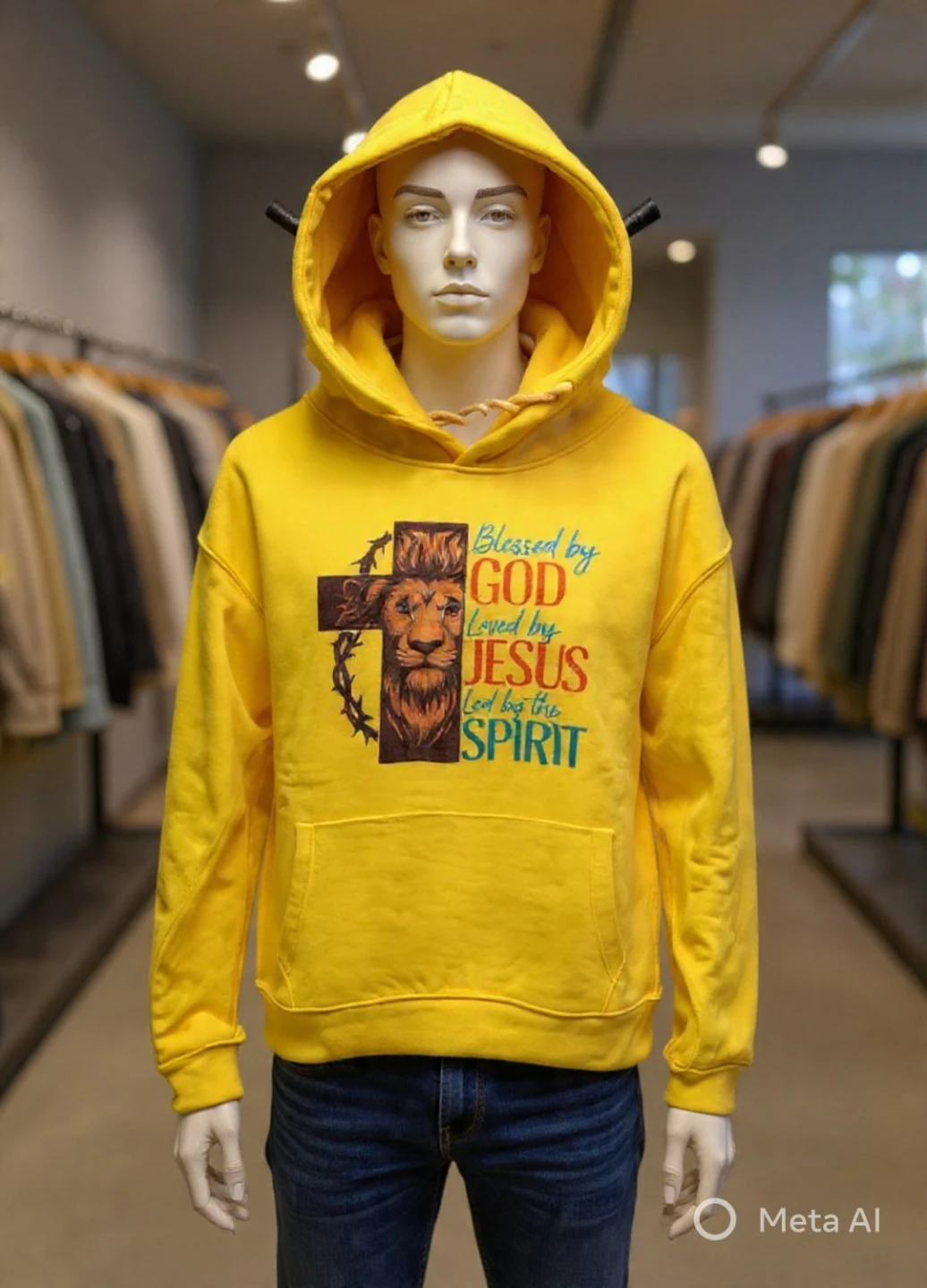 Graphic cotton Christian Hoodies