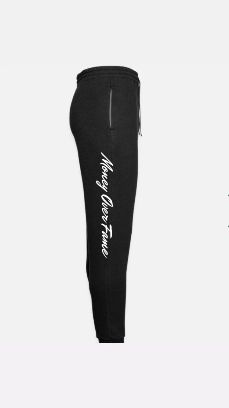 Money Over Fame Black Track Pants - photo 2