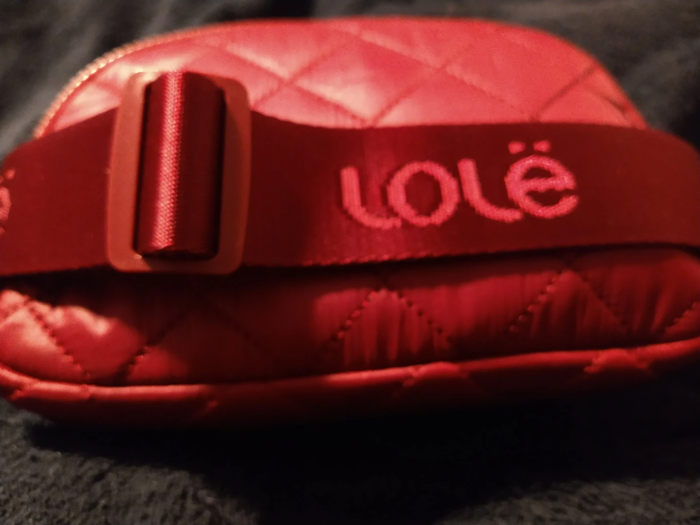 Lole Burgundy Quilted Belt/ Crossbody Bag - photo 2