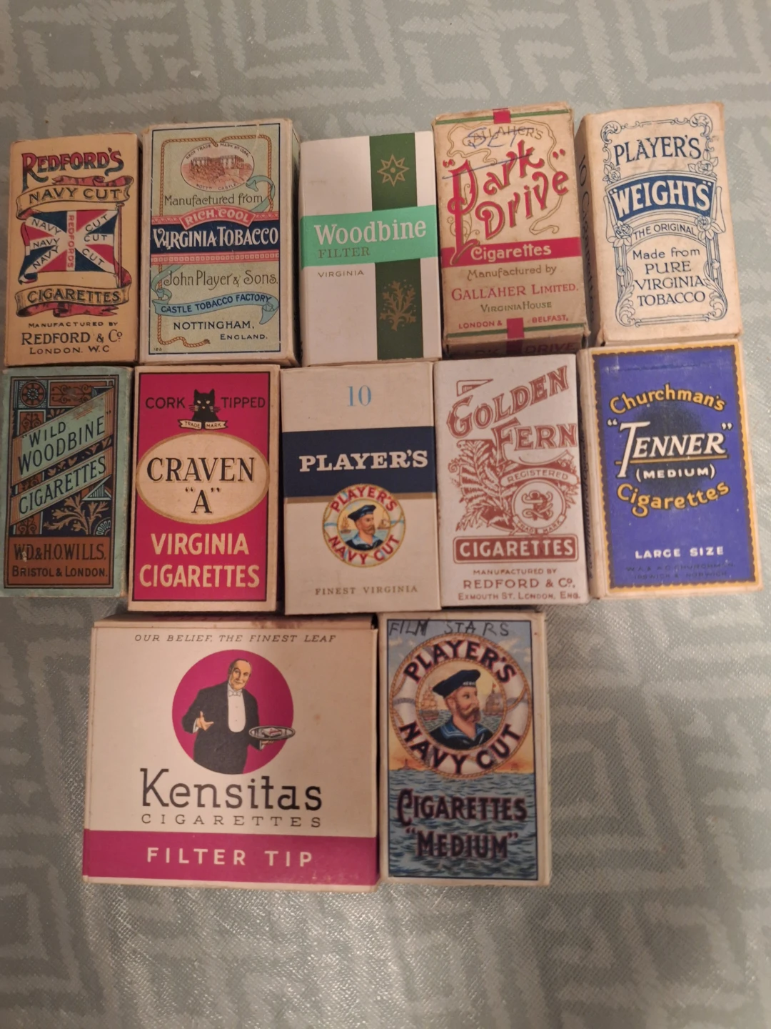 Assorted Vintage Cigarette Packs