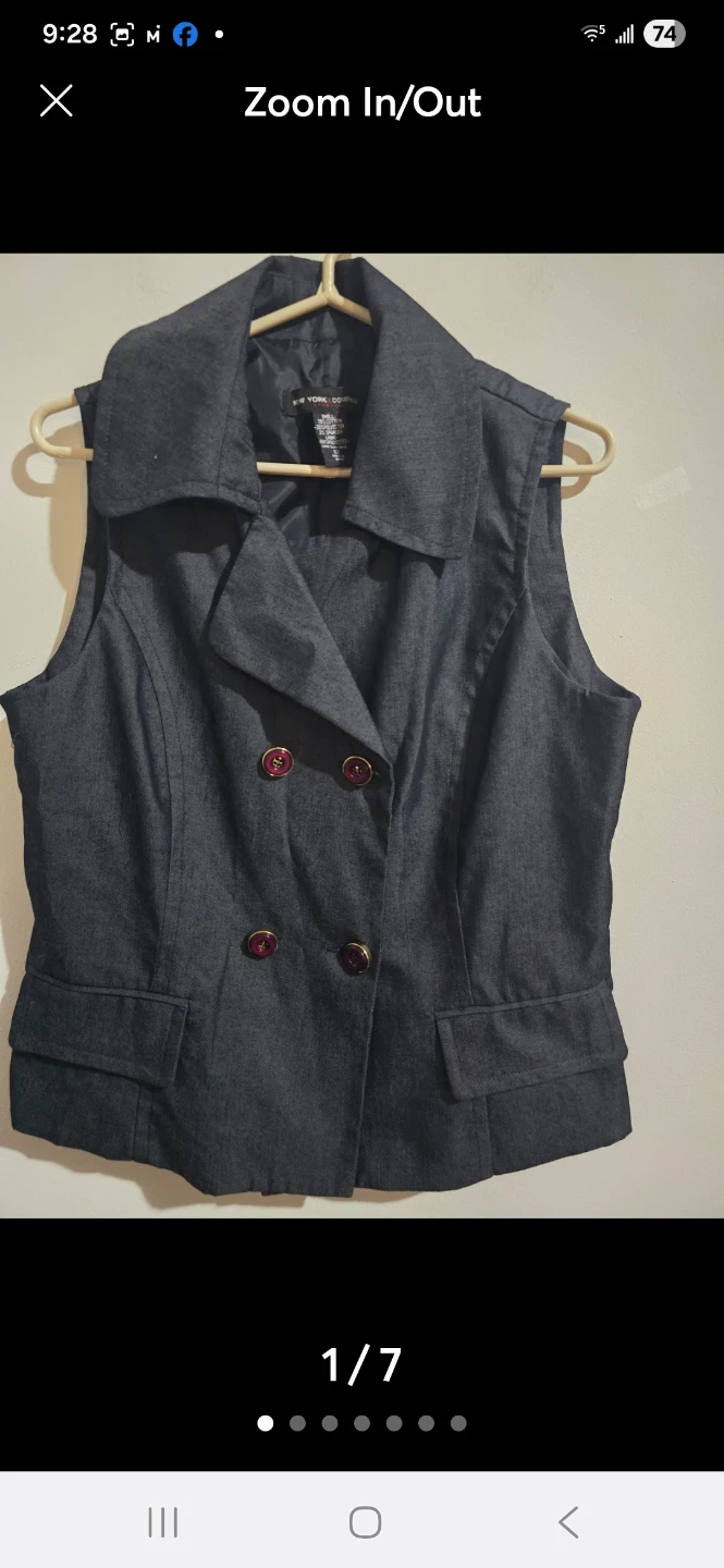 New York Company Sleeveless Double Breasted Vest - photo 3