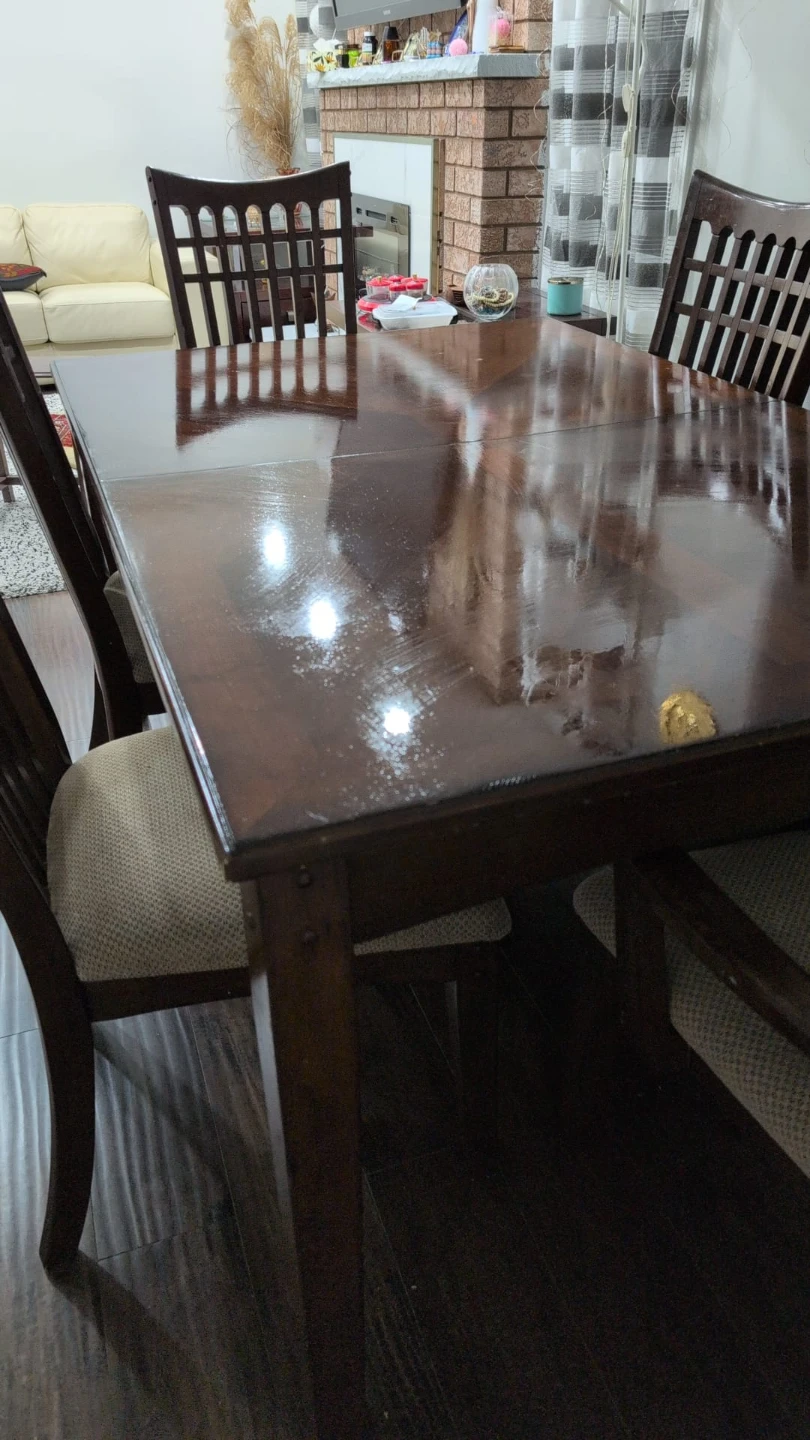 Wooden Dining Table and Chairs Set - extendable - photo 2