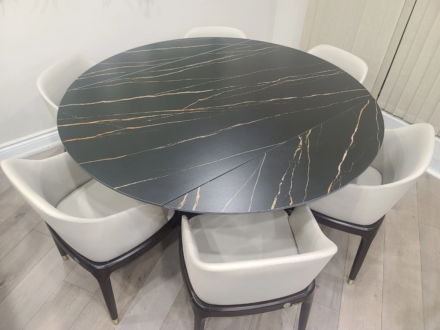 Modern Extendable Dining Table Set with 6 Chairs - photo 3