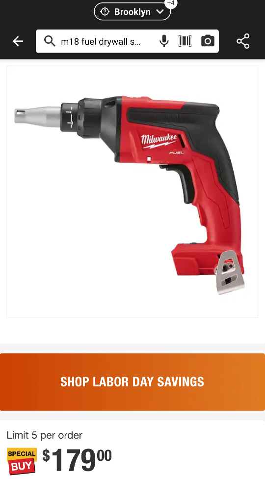 M18 Milwaukee FUEL Screw Gun + XC 6.0 HIGH OUTPUT Battery 🏆 - photo 3
