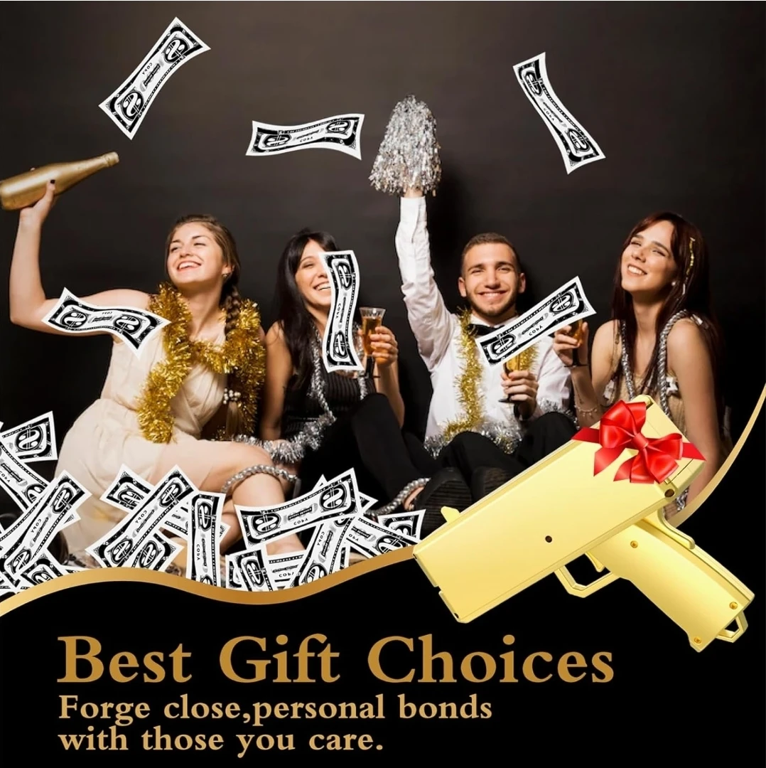 Metallic Gold Money Gun - photo 2