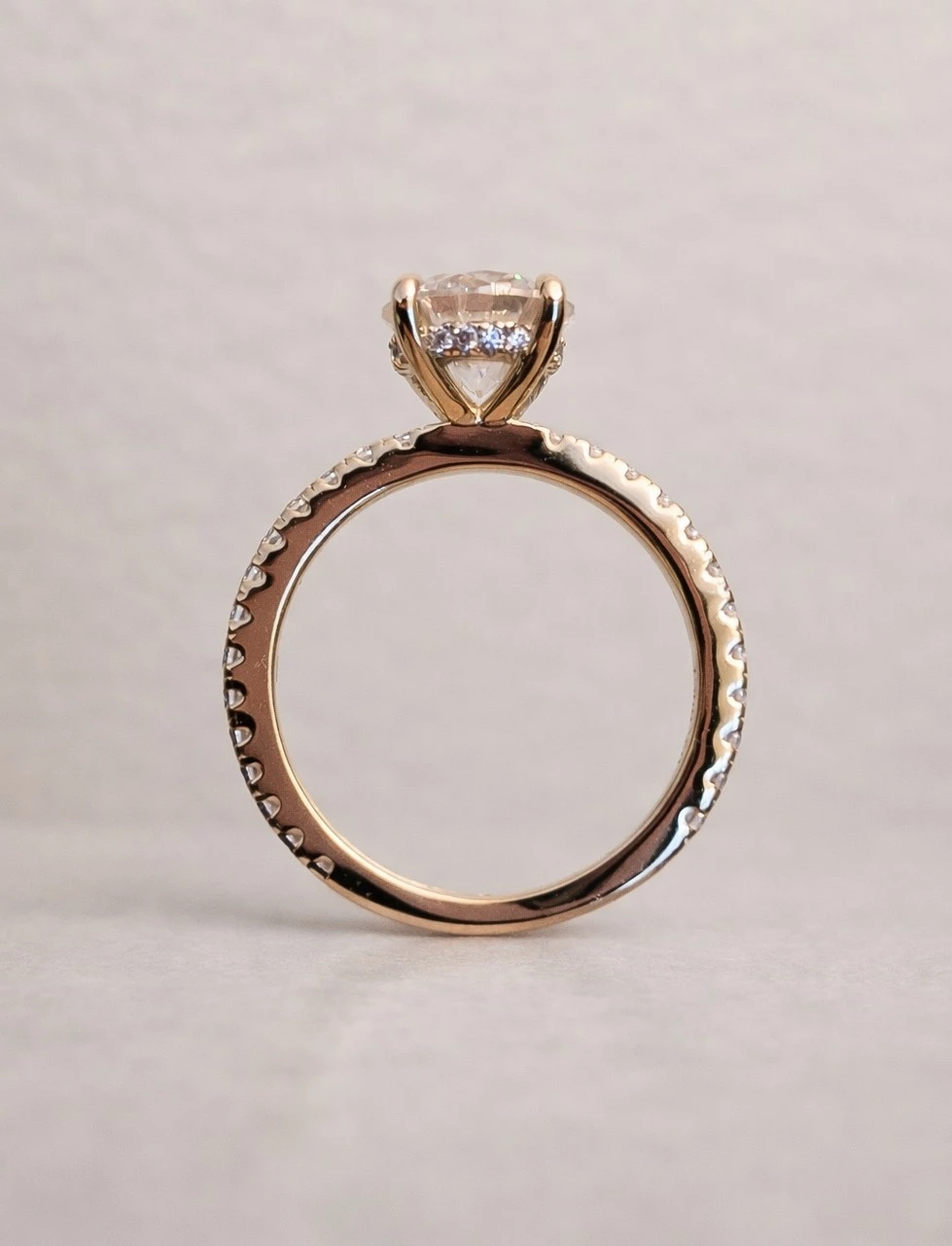 2ct Sparkling Round Brilliant Moissanite Ring - size 6 - photo 3