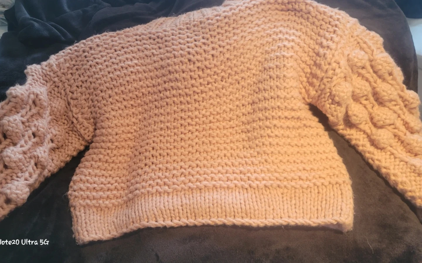 Gabby Isabella Pink Bobble Knit Sweater L/XL - photo 3
