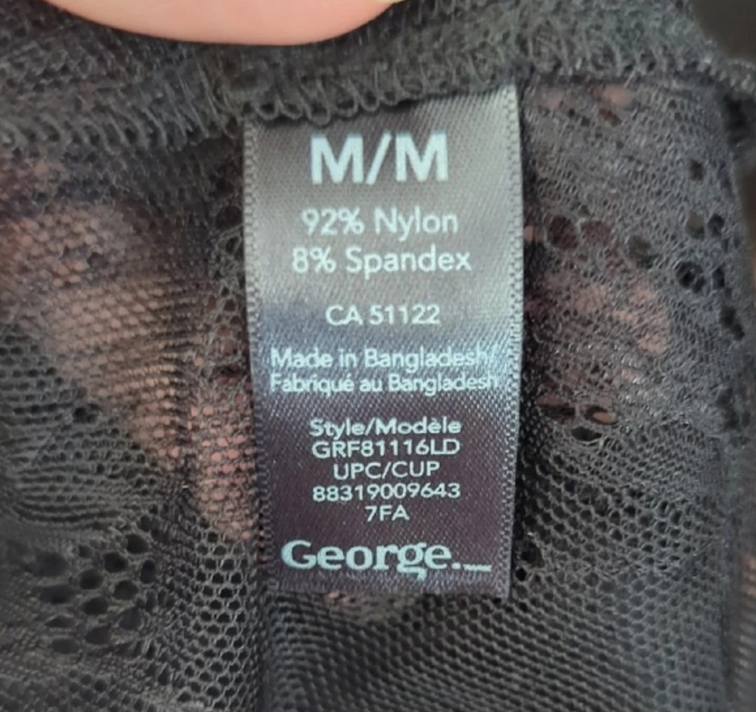 George Black Lace Long Sleeve Top M/M - photo 4