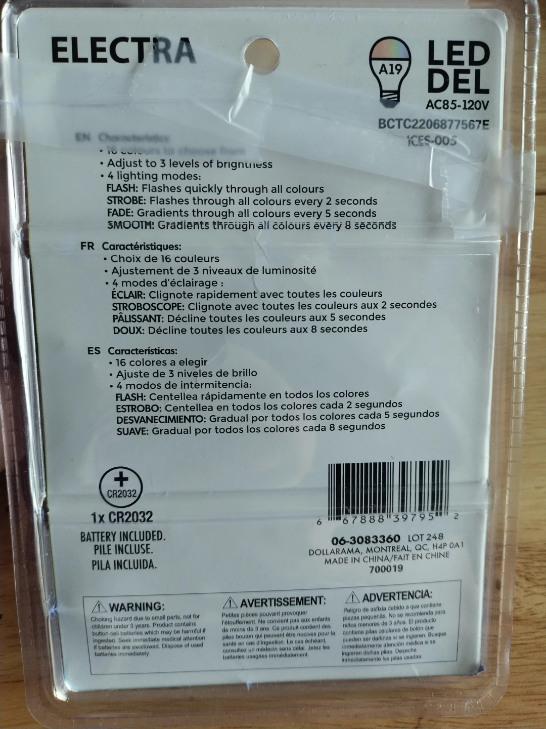 Electra LED Colour Changing Bulb with Remote - photo 2