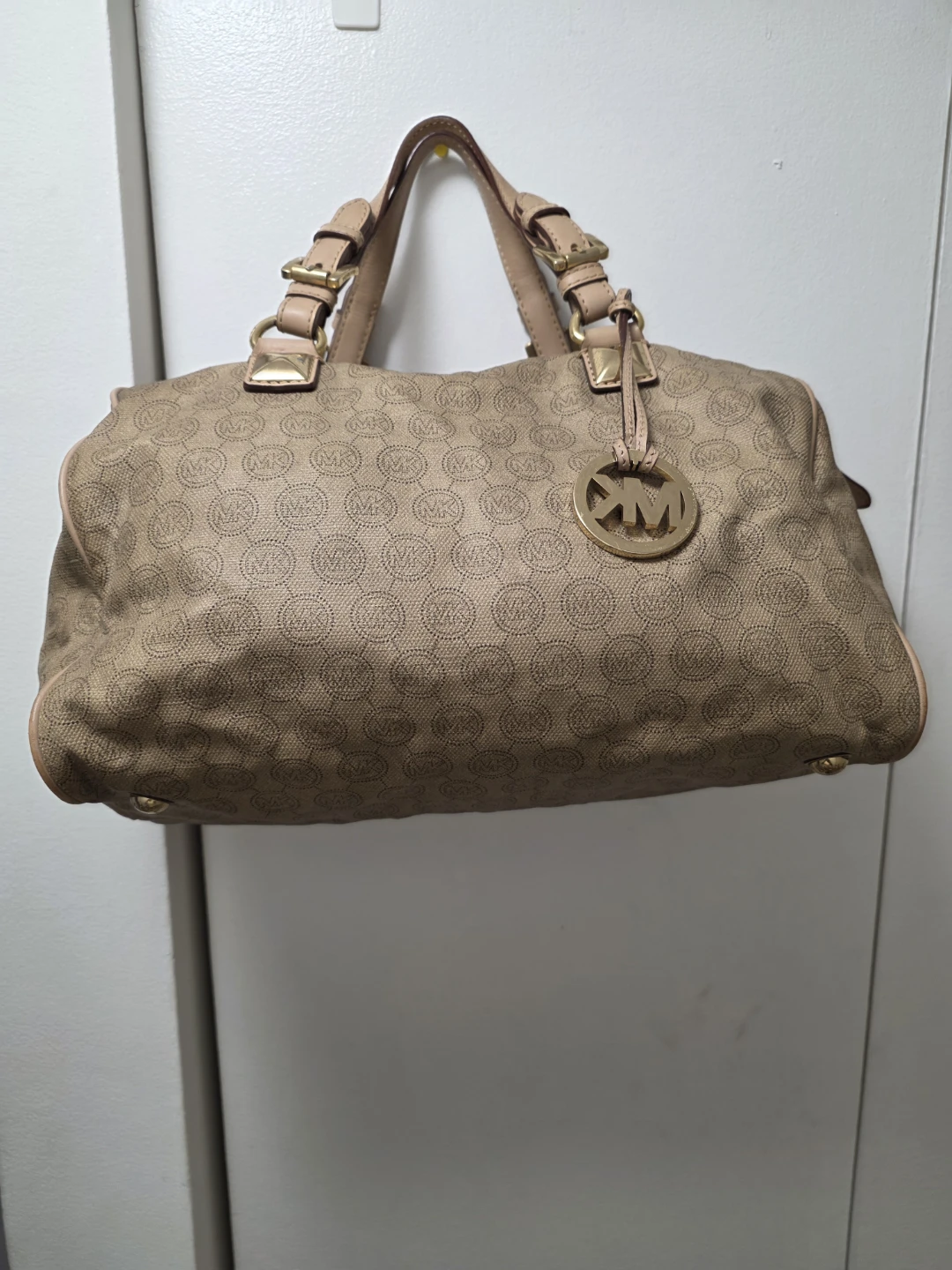 Michael Kors Monogrammed Satchel Bag
