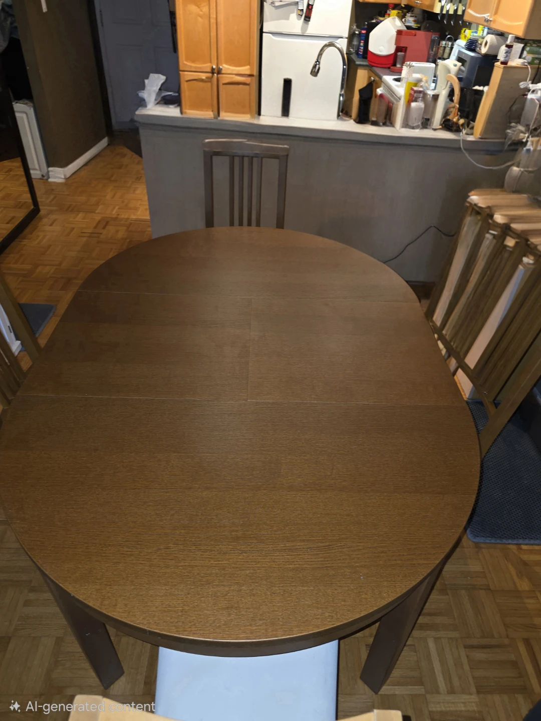 Wooden Dining Table with Chairs