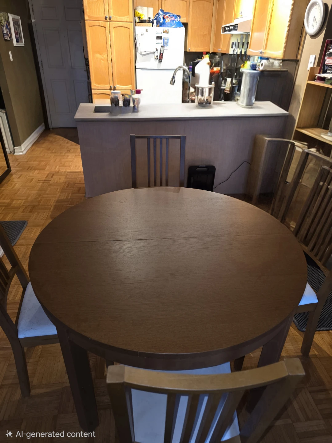 Wooden Dining Table with Chairs - photo 3
