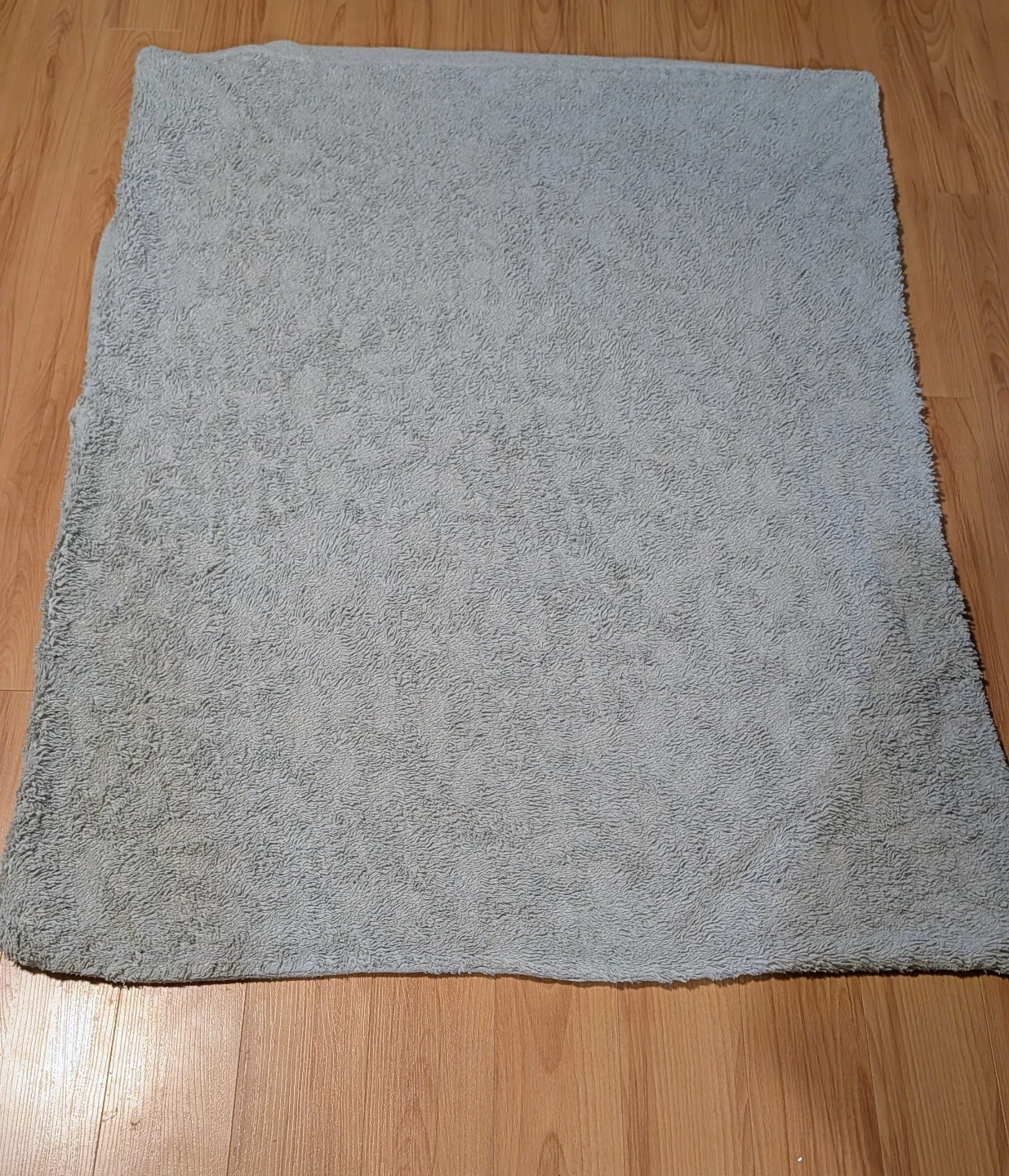 Beige Fleece Throw Blanket