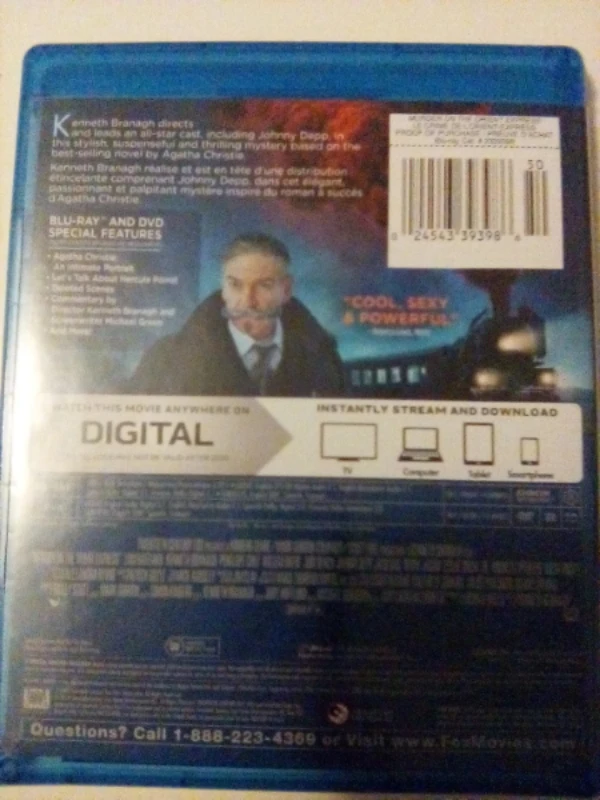 Murder on the Orient Express Blu-ray + DVD - photo 2