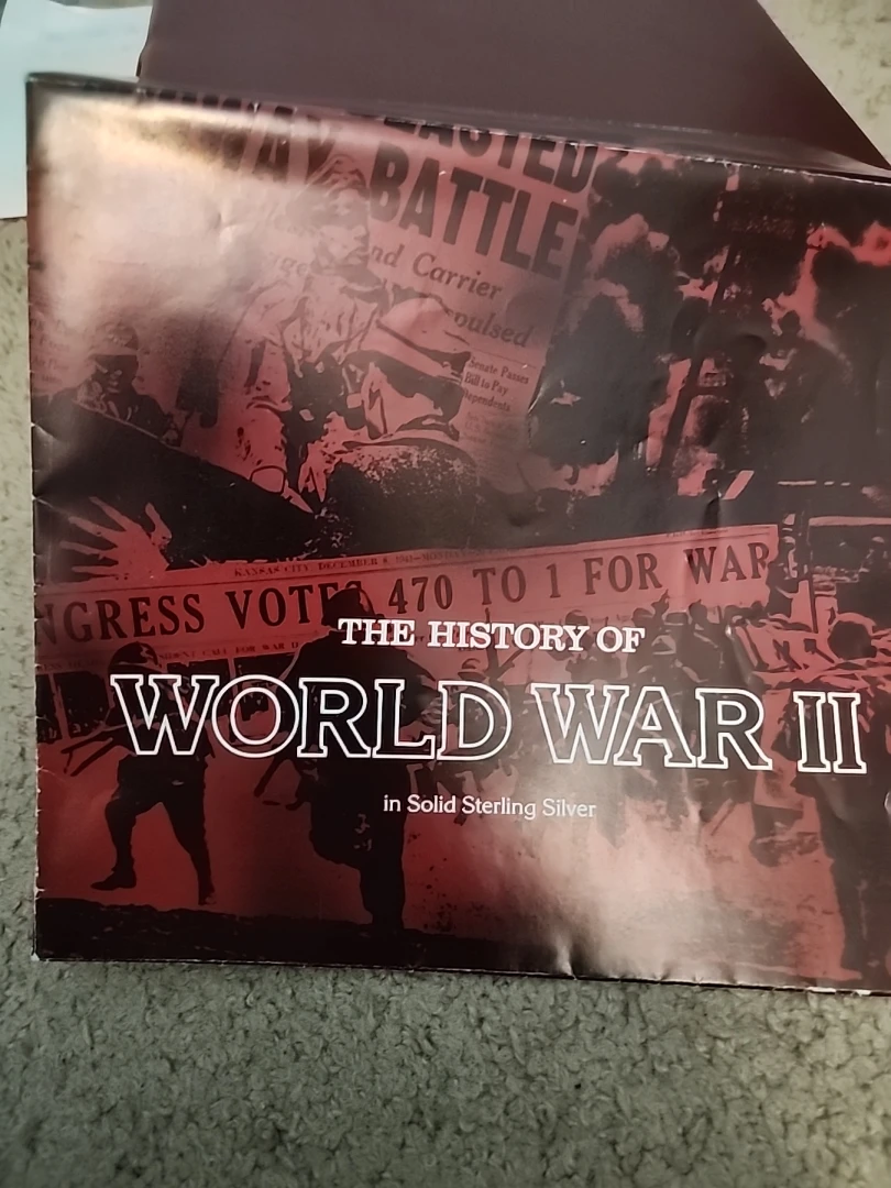 The History World War II Sterling Silver Set The Franklin Mint