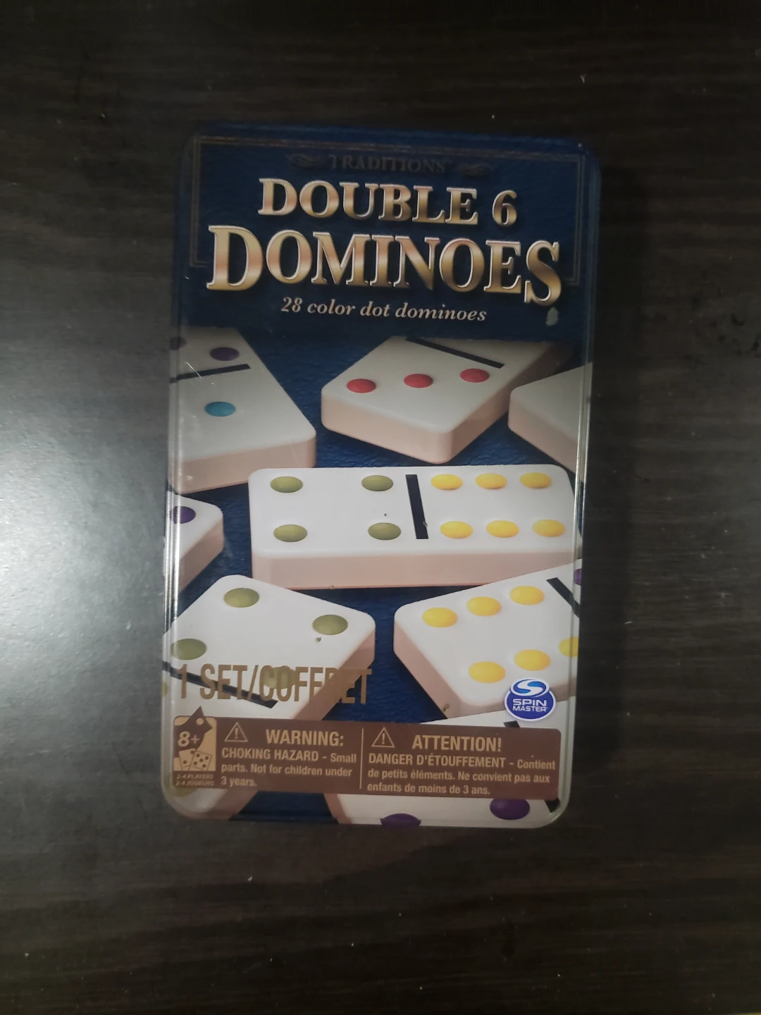 Double 6 Dominoes Set - 28 Color Dot Dominoes
