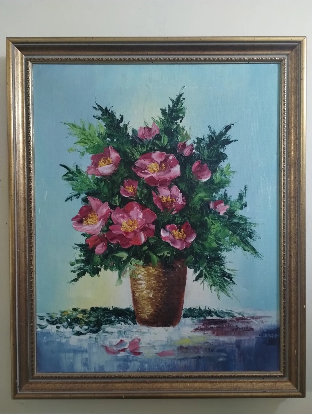 Free delivery. oil painting, framed. 23"x19". $35