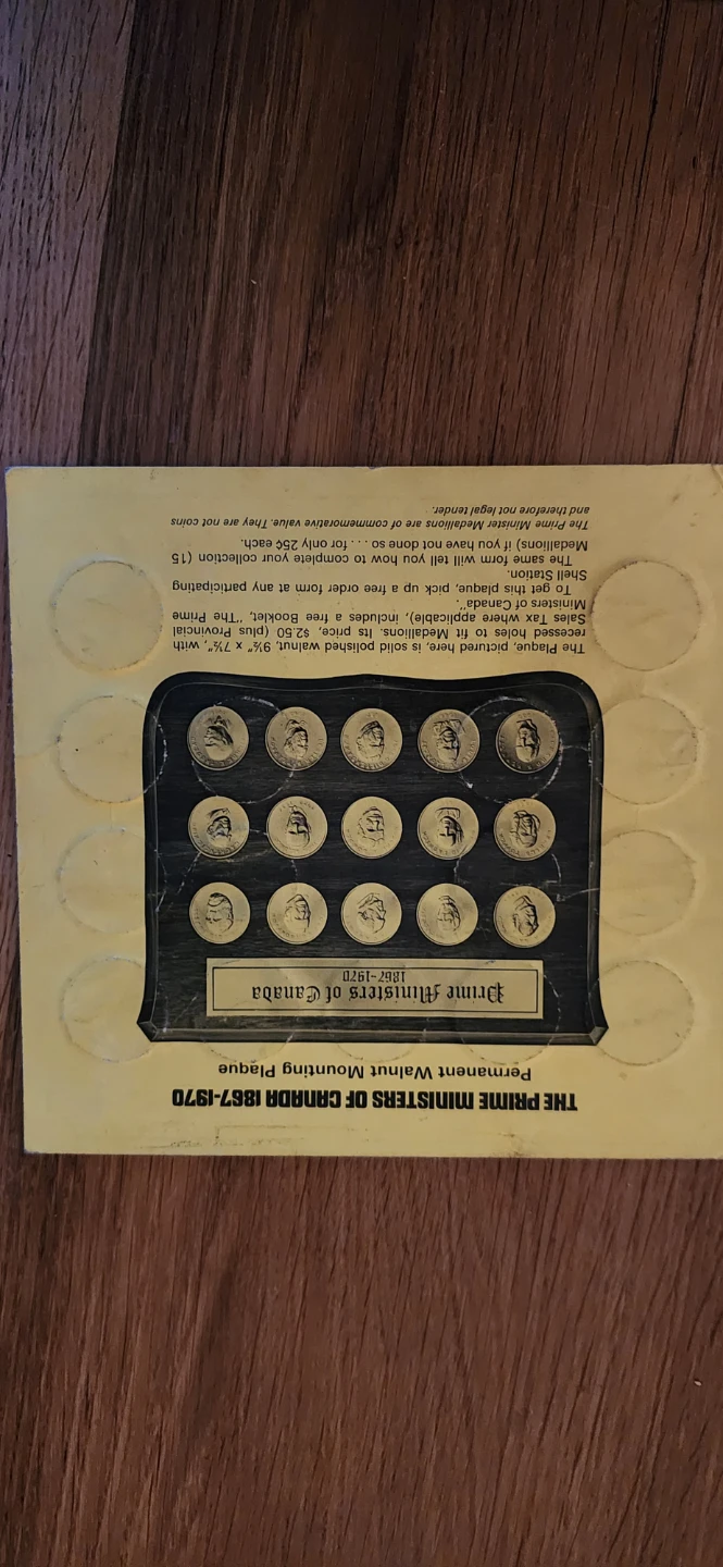 The Prime Ministers of Canada 1867-1970 Commemorative Medallions - photo 3