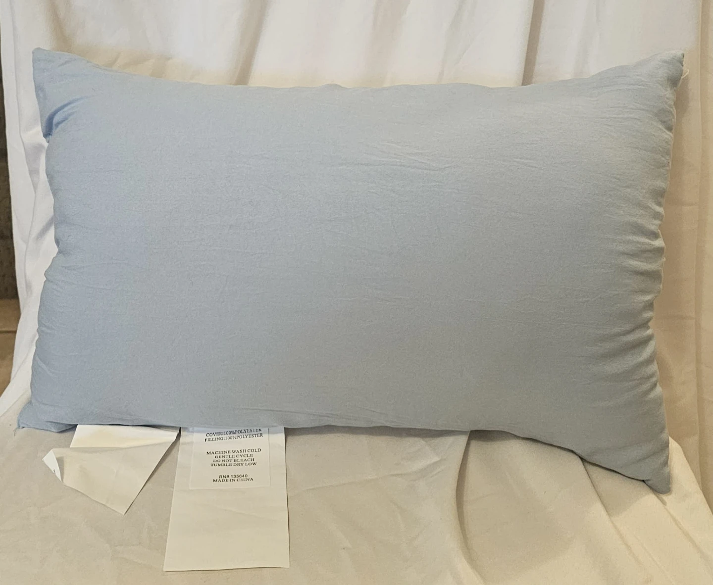 Blue and White Rectangle Decorative Pillow - photo 2